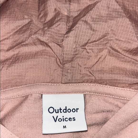 Outdoor Voices Pink Cropped Hoodie with Pockets M - Picture 7 of 8